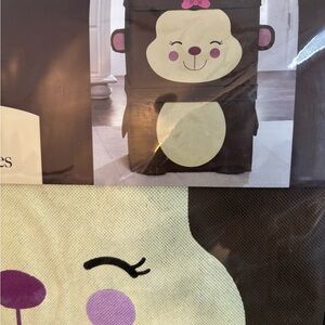 Brown Storage Organizer: 2 bins for toys, accessories, clothing, etc